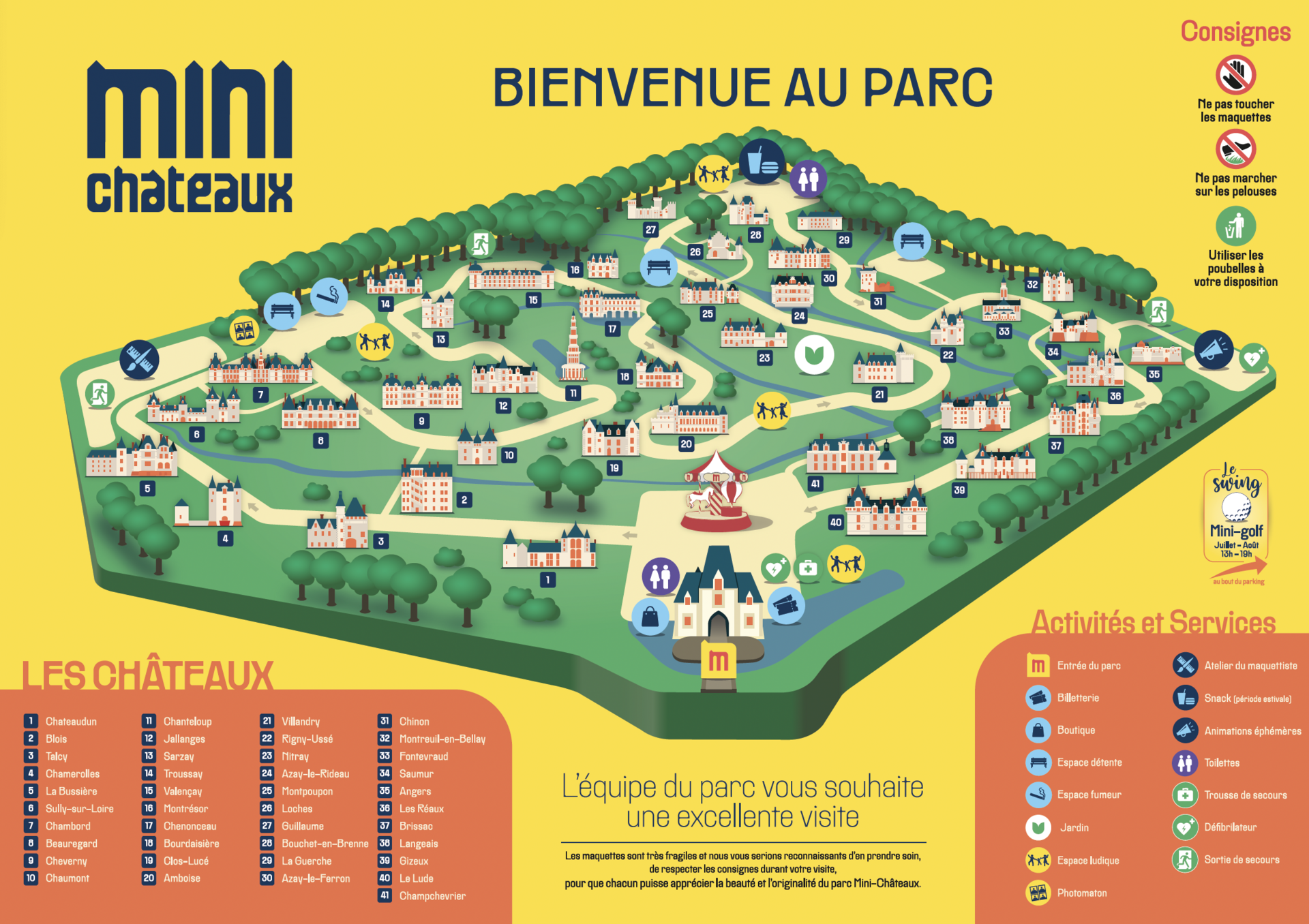 Plan Parc Mini-Châteaux